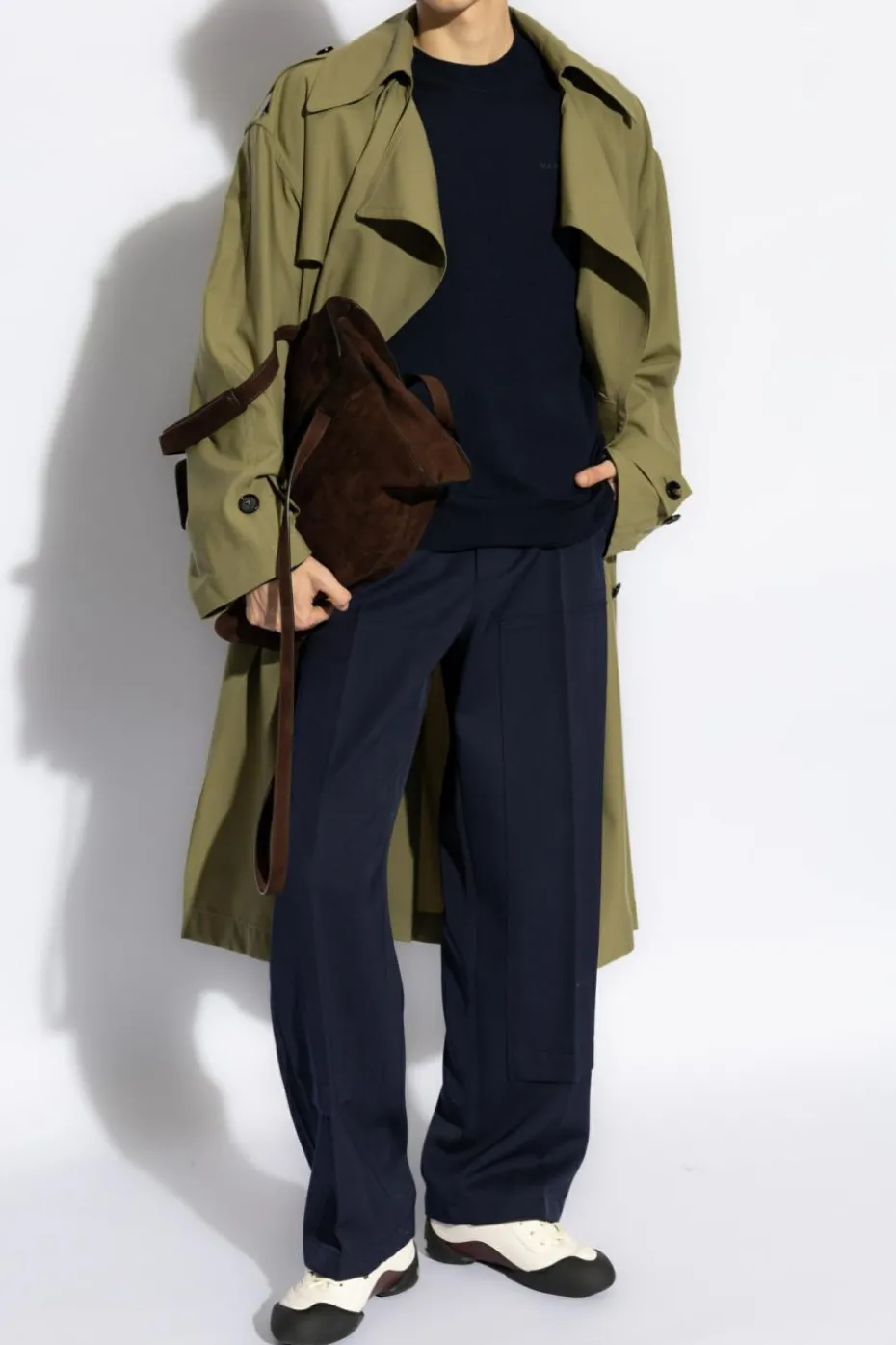MARANT GRANATOWY Sweter `Basile`