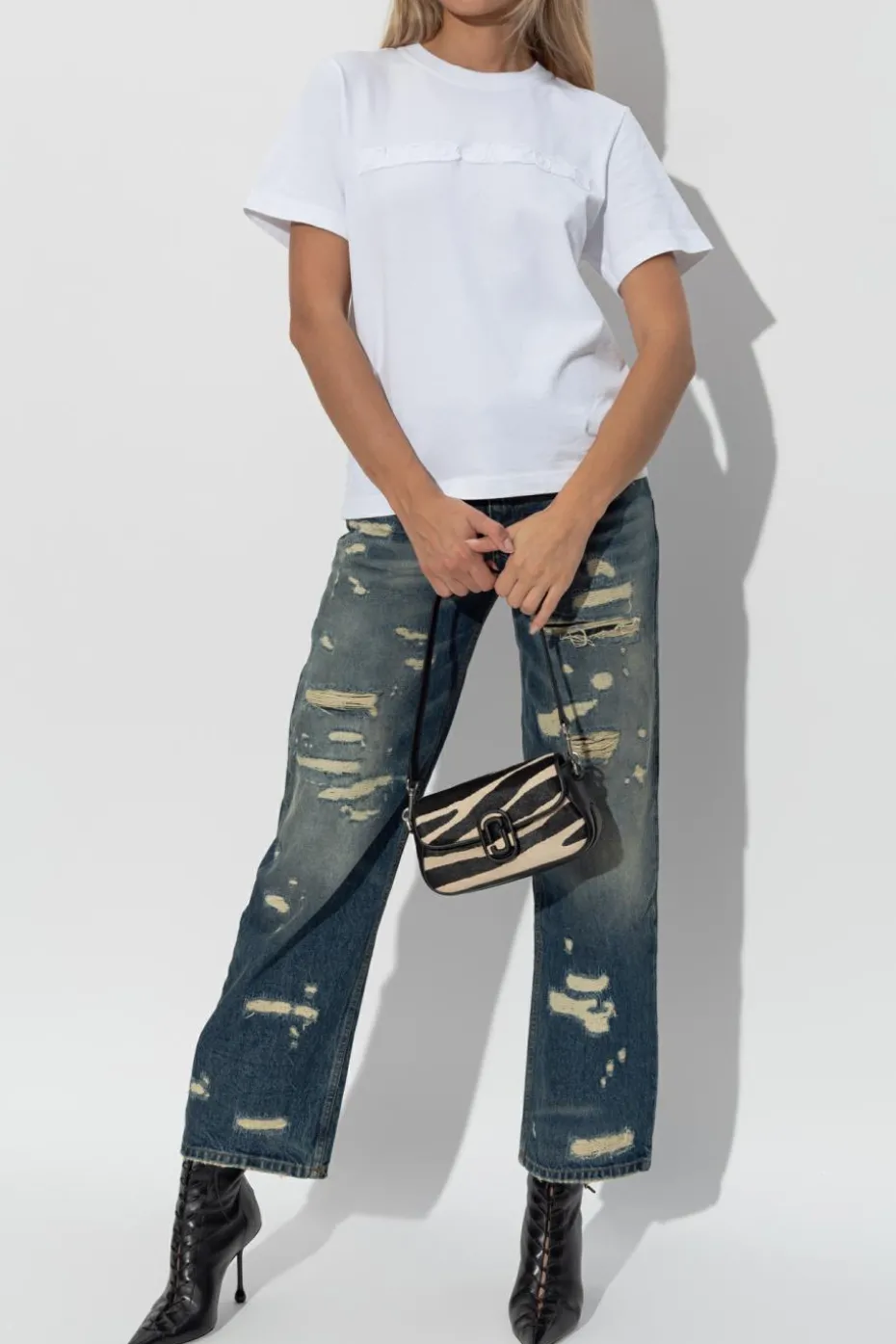Marc Jacobs BIAŁY Bawełniany t-shirt