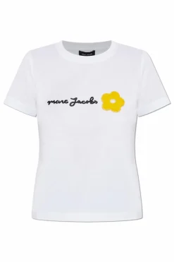 Marc Jacobs BIAŁY T-shirt z logo
