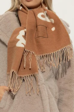 Marc Jacobs BRĄZOWY Wełniany szal