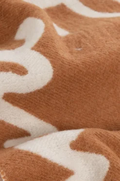 Marc Jacobs BRĄZOWY Wełniany szal