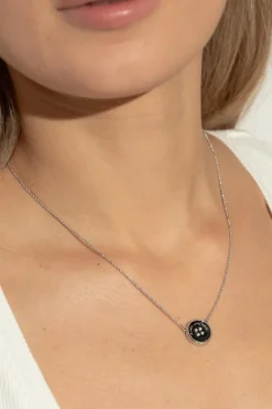 Marc Jacobs CZARNY Mosiężny naszyjnik