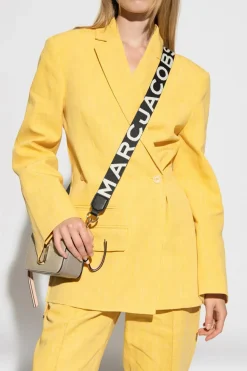 Marc Jacobs CZARNY Pas do torby z logo