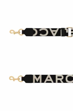 Marc Jacobs CZARNY Pas do torby z logo