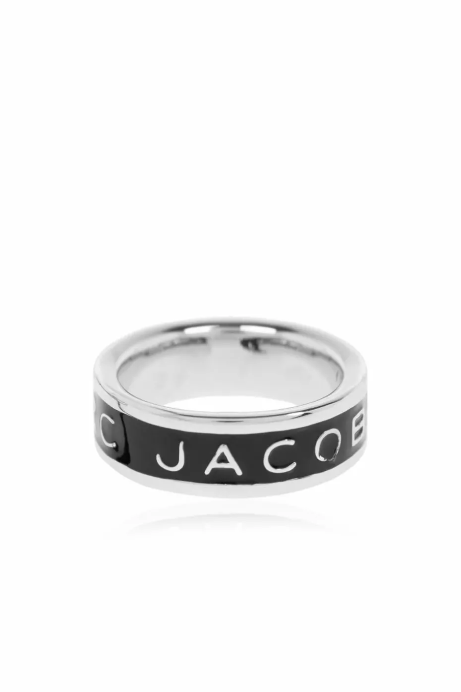 Marc Jacobs CZARNY Pierścień z logo