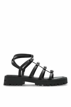 Marc Jacobs CZARNY Skórzane sandały