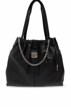 Marc Jacobs CZARNY Skórzana torba na ramię