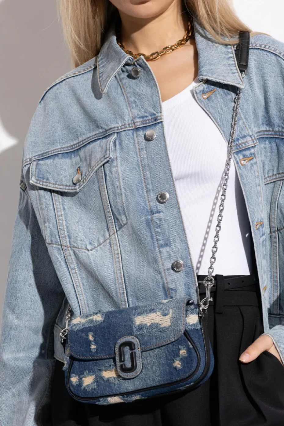 Marc Jacobs GRANATOWY Torba na ramię