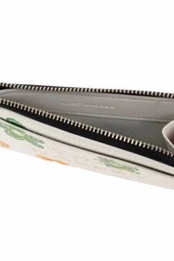 Marc Jacobs kremowy Etui na karty z nadrukiem
