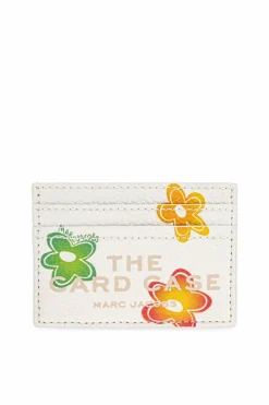 Marc Jacobs kremowy Etui na karty z nadrukiem