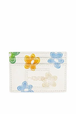 Marc Jacobs kremowy Etui na karty z nadrukiem