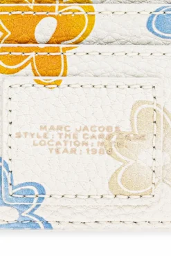 Marc Jacobs kremowy Etui na karty z nadrukiem