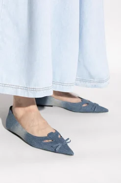 Marc Jacobs NIEBIESKI Jeansowe baleriny `Kat`