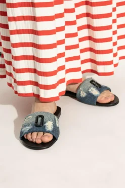 Marc Jacobs NIEBIESKI Klapki `The Snapshot`