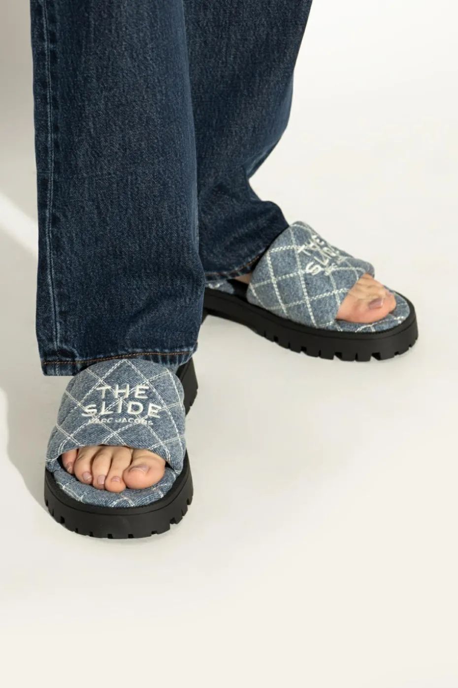 Marc Jacobs NIEBIESKI Klapki `Lug`