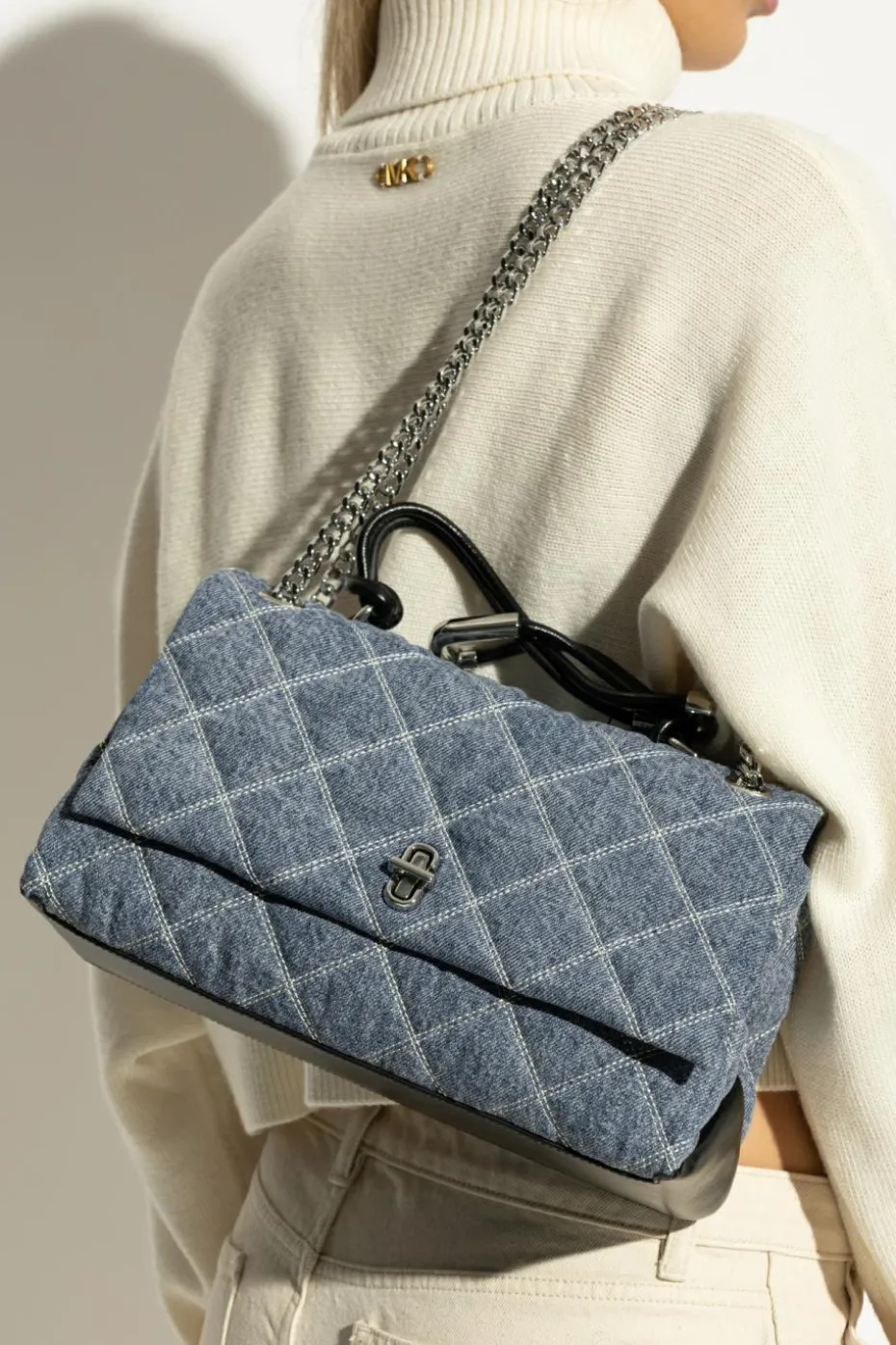 Marc Jacobs NIEBIESKI Torba do ręki `The Quilted Medium`