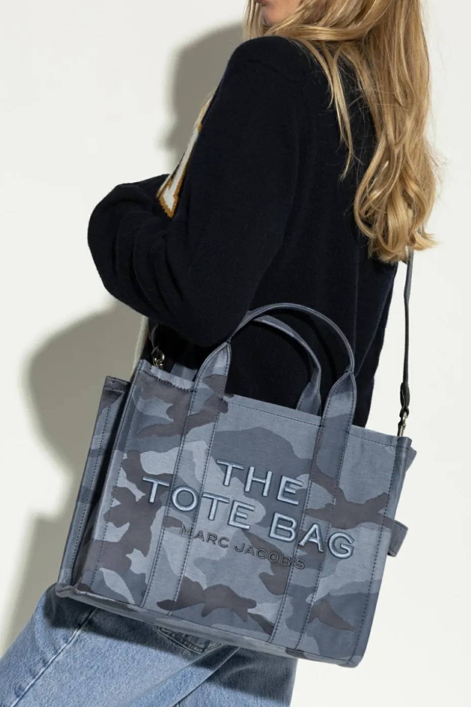 Marc Jacobs NIEBIESKI Torba 'Medium Tote` typu `shopper`