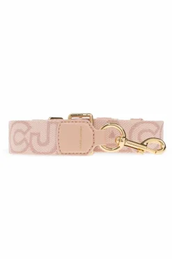 Marc Jacobs RÓŻOWY Pas do torby z logo