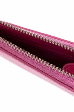 Marc Jacobs RÓŻOWY Skórzane etui na karty