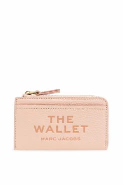 Marc Jacobs RÓŻOWY Skórzany portfel