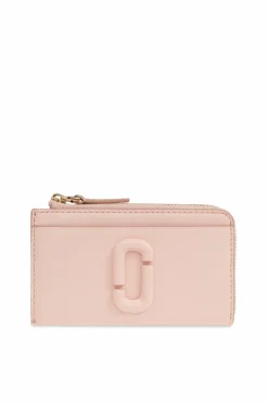 Marc Jacobs RÓŻOWY Skórzany portfel ‘The J Marc’