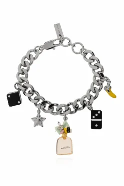 Marc Jacobs SREBRNY Mosiężna baransoleta