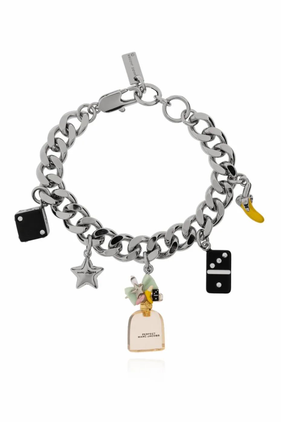Marc Jacobs SREBRNY Mosiężna baransoleta