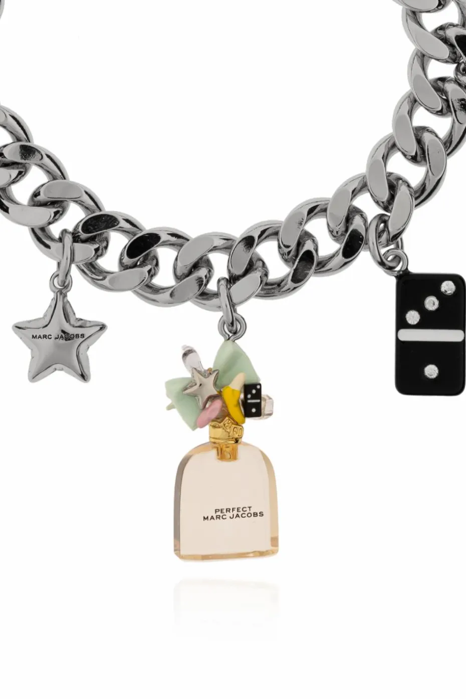 Marc Jacobs SREBRNY Mosiężna baransoleta