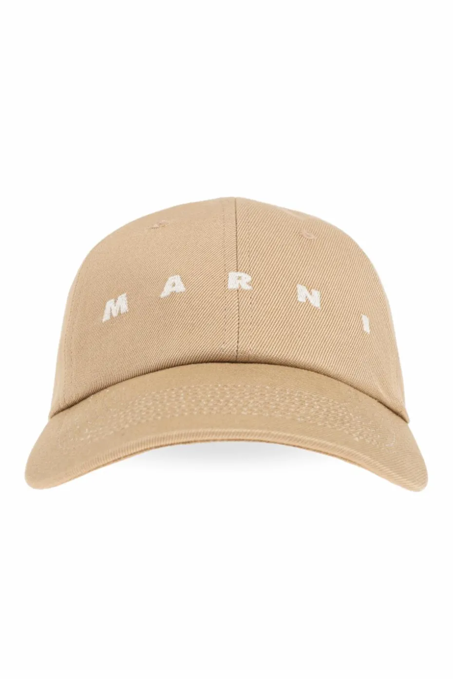 Marni beżowy Czapka z logo
