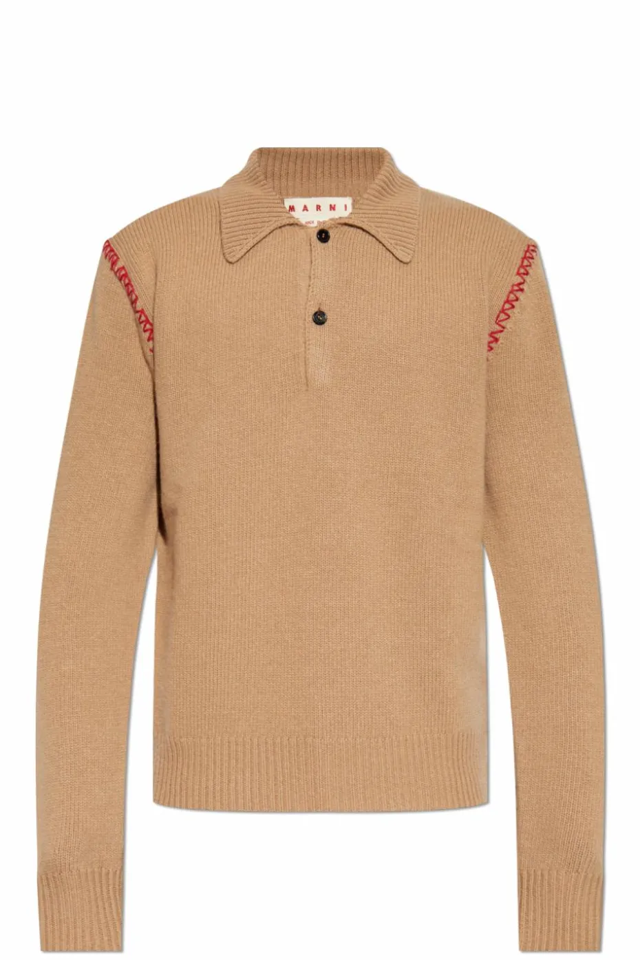Marni beżowy Sweter typu polo