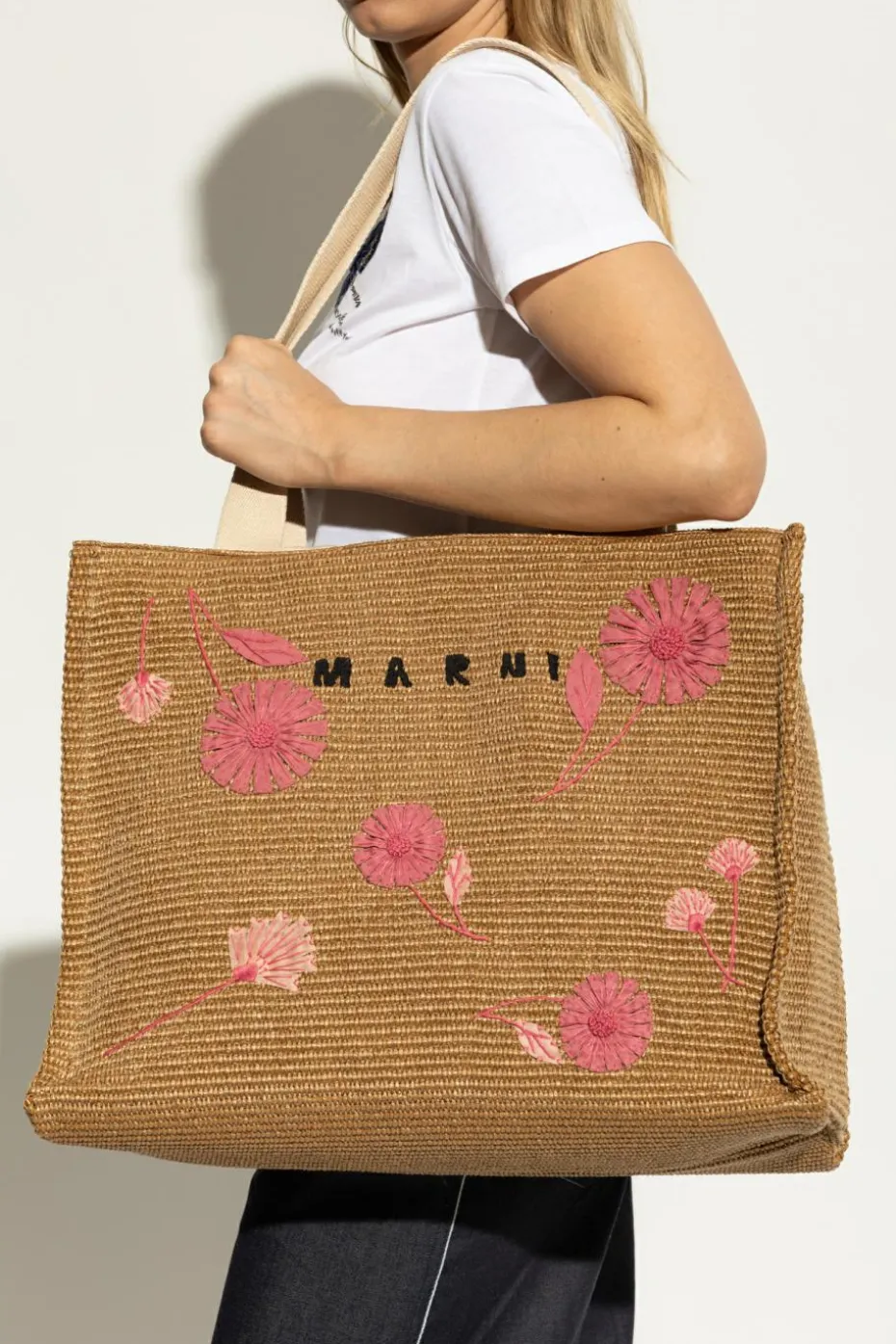 Marni beżowy Torba typu `shopper`