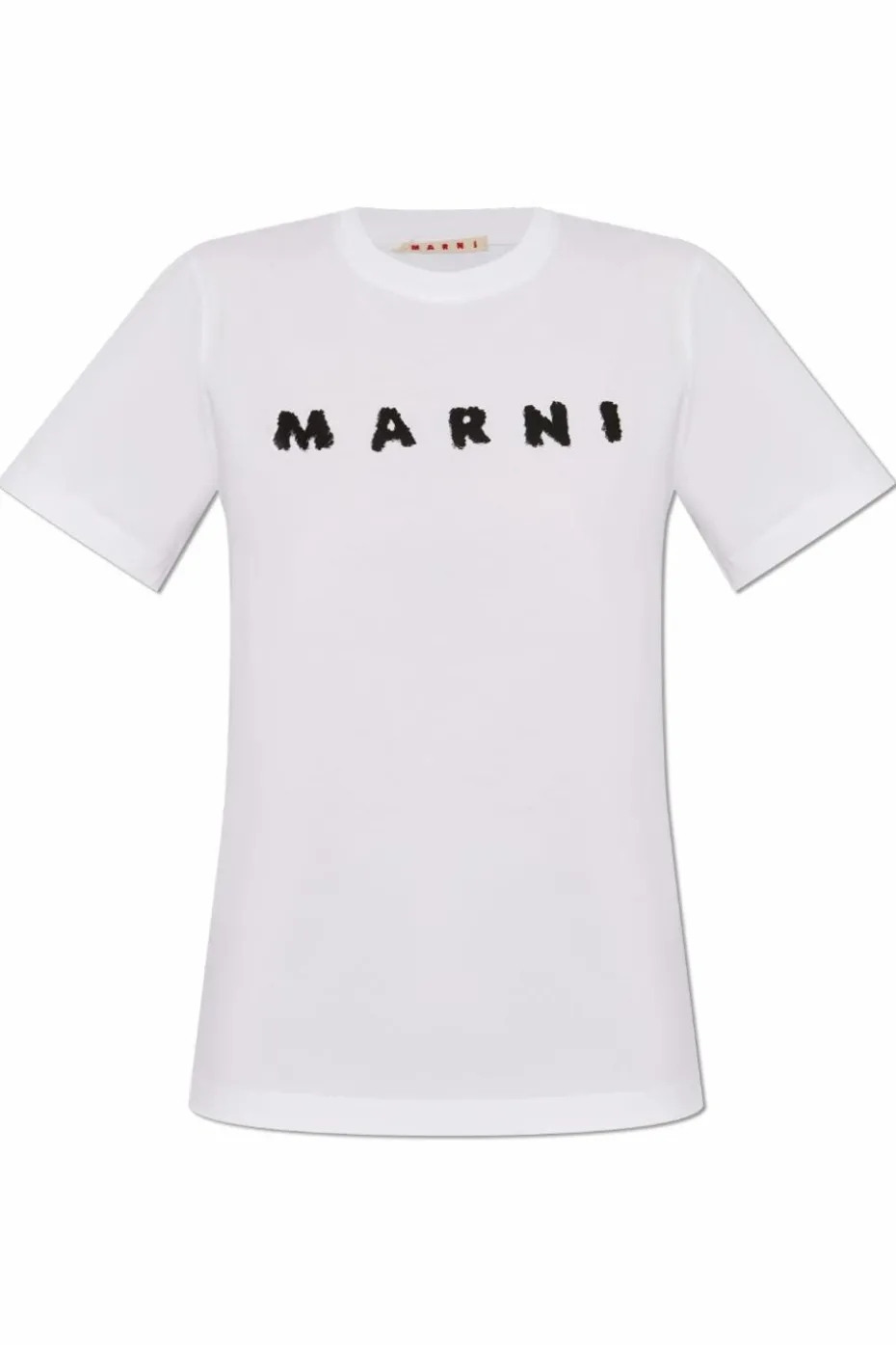 Marni BIAŁY T-shirt z nadrukowanym logo