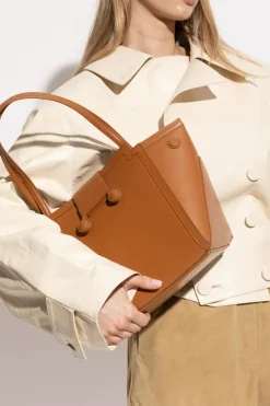 Marni BRĄZOWY Torba do ręki `Riviera Mini`
