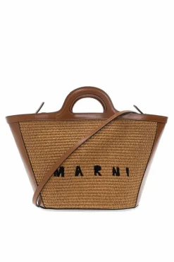 Marni BRĄZOWY Torba ‘Tropicalia’ typu ‘shopper’