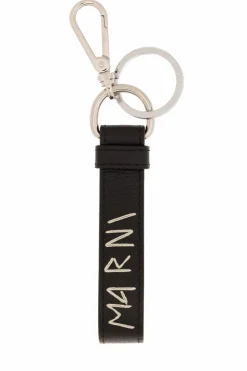 Marni CZARNY Brelok z logo
