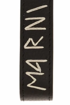 Marni CZARNY Brelok z logo