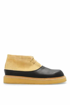 Marni CZARNY Skórzane buty za kostkę
