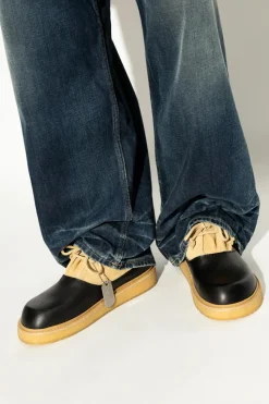 Marni CZARNY Skórzane buty za kostkę