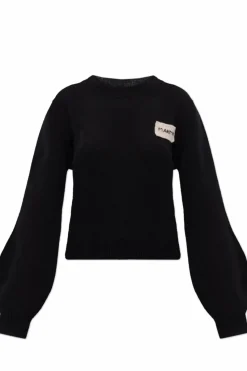Marni CZARNY Sweter z logo