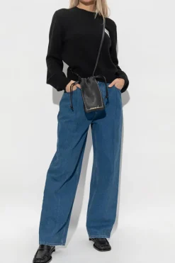 Marni CZARNY Sweter z logo