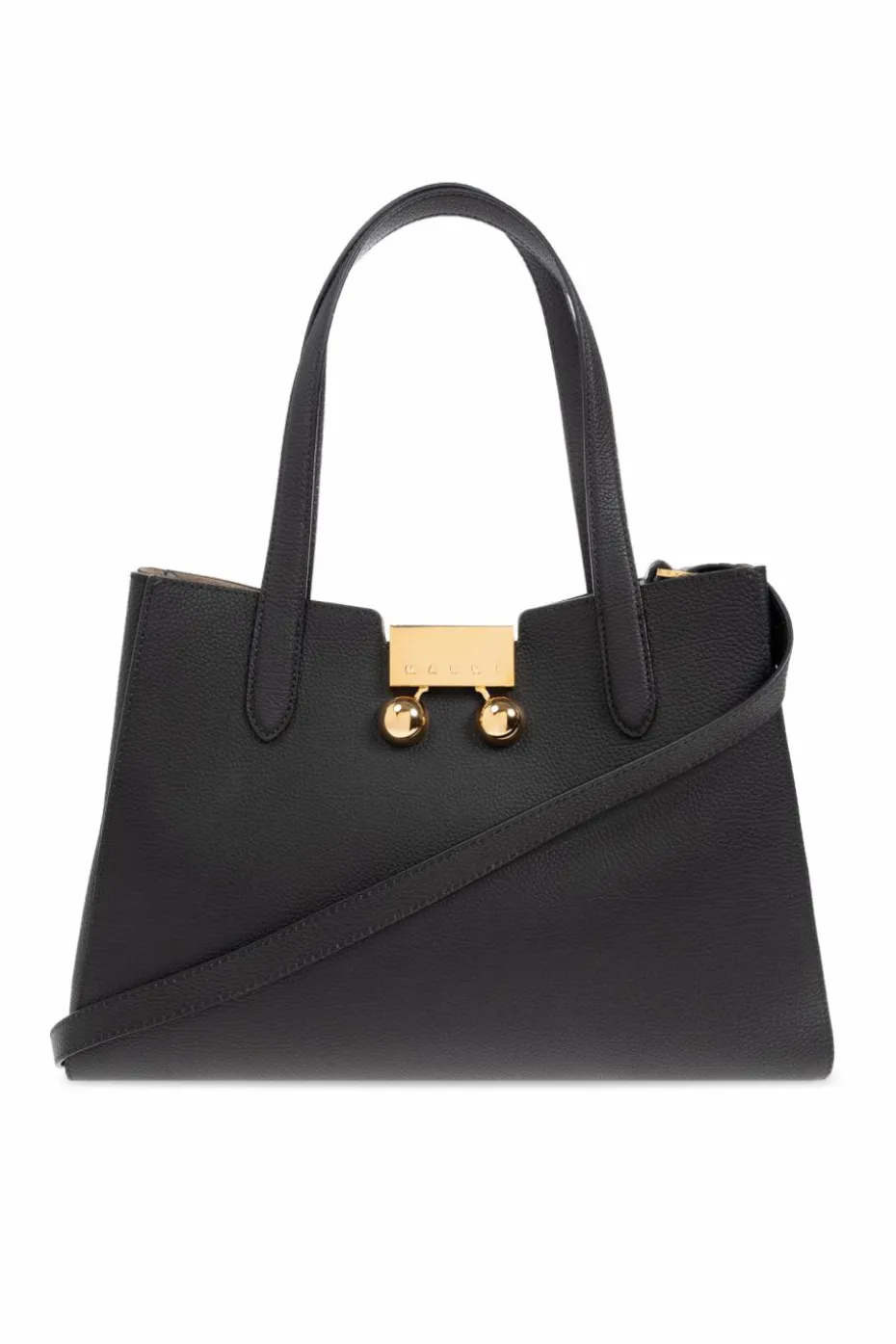 Marni CZARNY Torba `Trunkaroo` typu `shopper`