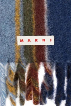 Marni MULTIKOLOR Szal z logo