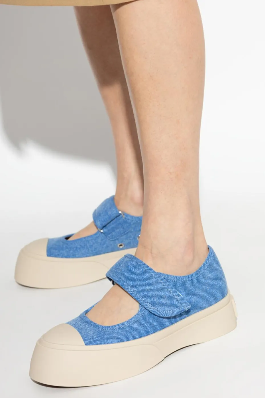 Marni NIEBIESKI Buty sportowe na platformie