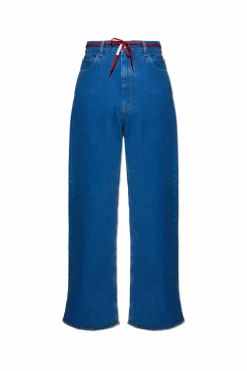 Marni NIEBIESKI Jeansy z logo