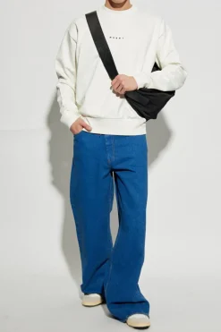 Marni NIEBIESKI Jeansy z logo