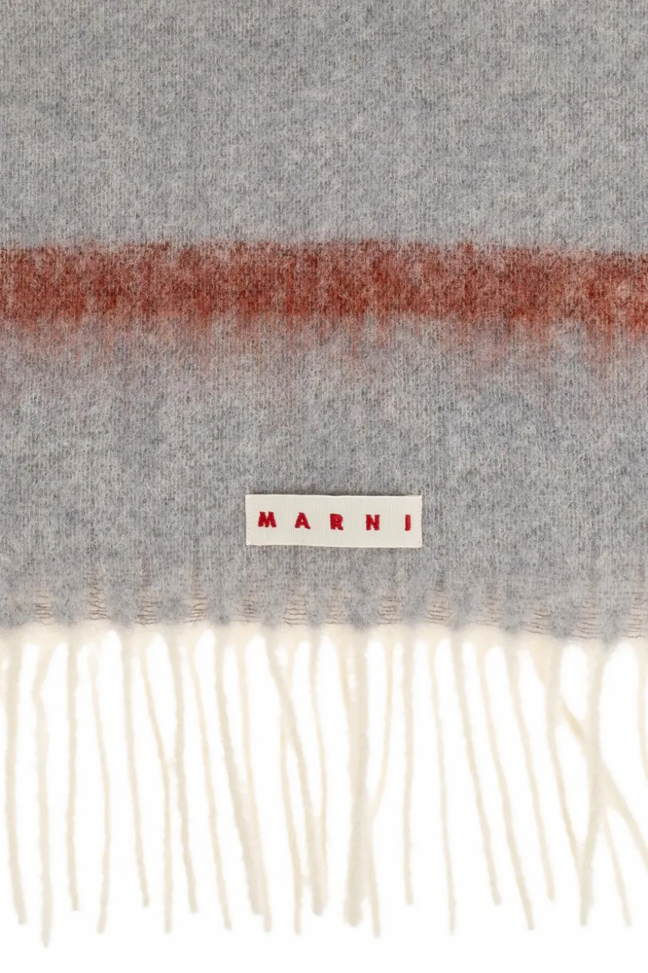 Marni NIEBIESKI Szalik z logo