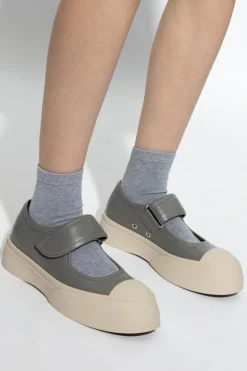 Marni SZARY Buty `Mary Jane`