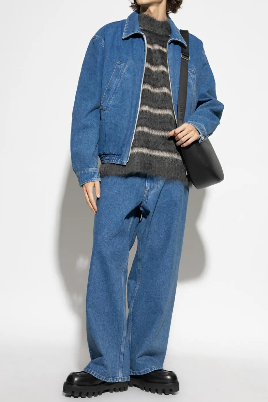 Marni SZARY Moherowy sweter