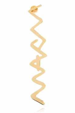 Marni ZŁOTY Kolczyki z logo