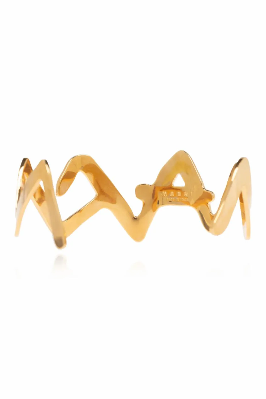 Marni ZŁOTY Mosiężny choker